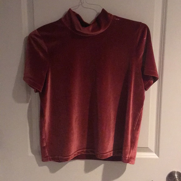 Madewell Burnt orange velvet top - Picture 2 of 2
